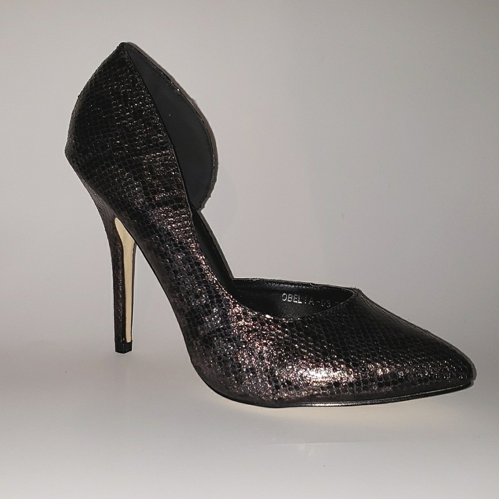 Snakeskin Stiletto Court Pumps